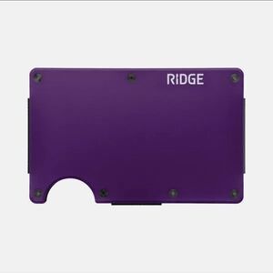 Minimalist Ridge Purple Slim Wallet